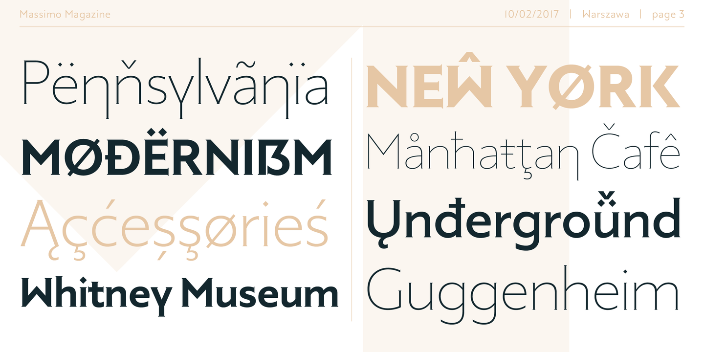 Massimo Bold Font preview